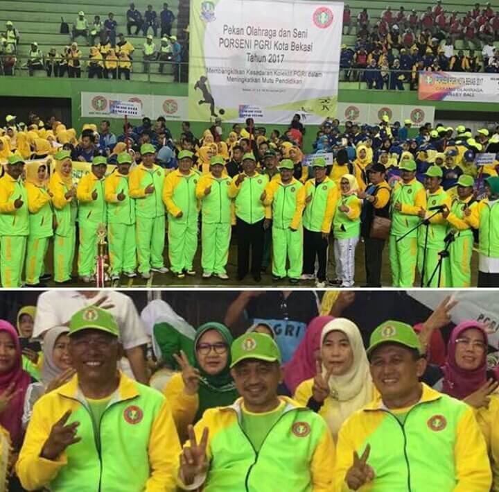 Wawali Ahmad Syaikhu Buka Porseni Ke-2 PGRI Kota Bekasi Tahun 2017