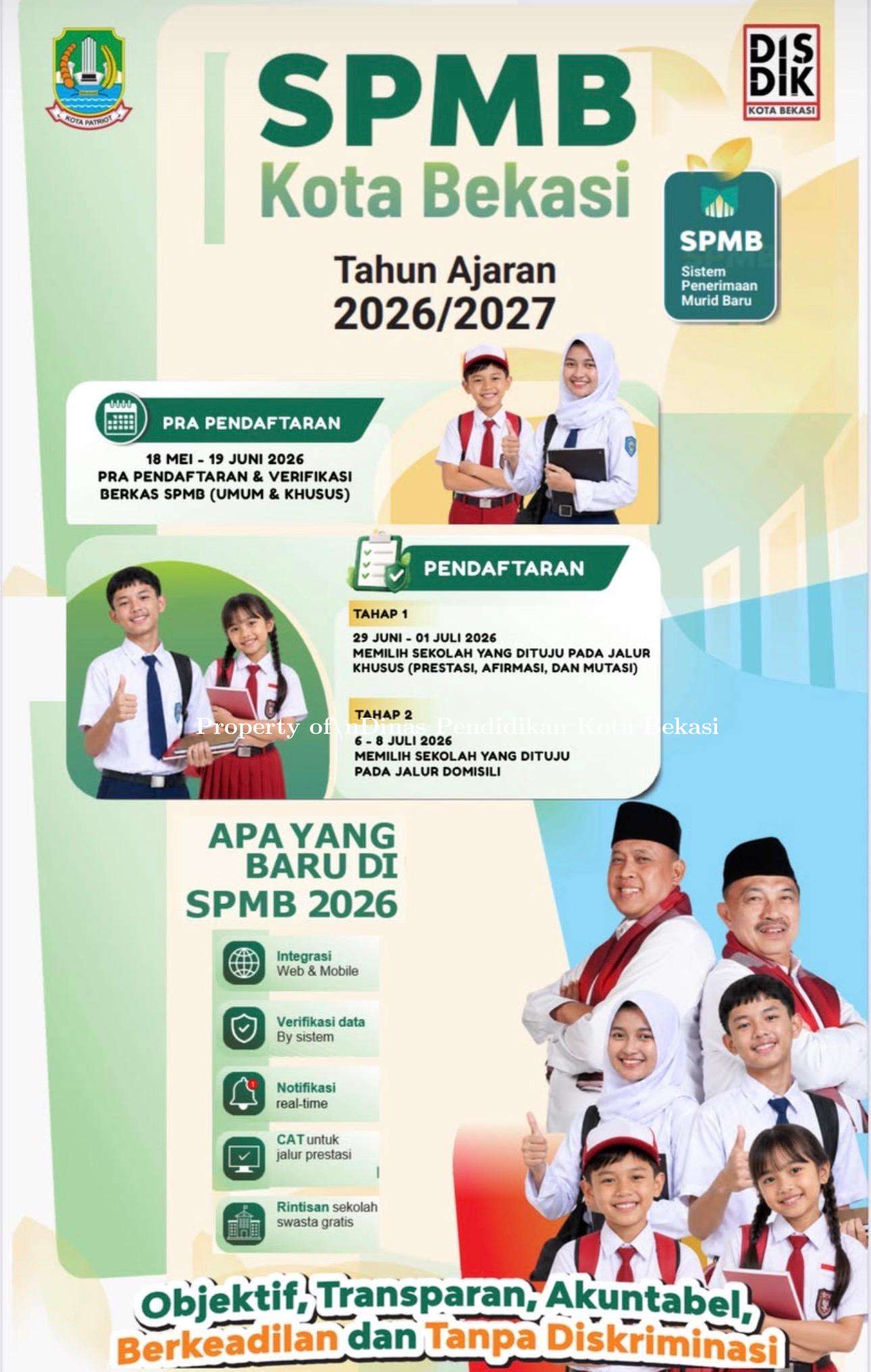 Pendaftaran Murid Baru Kota Bekasi 2026 Resmi Dimulai