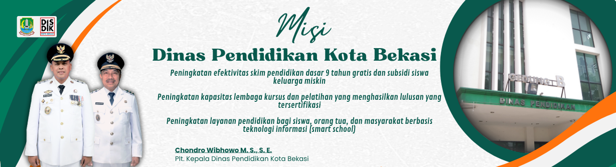 Plt. Kepala Dinas Pendidikan Kota Bekasi Chondro Wibhowo M. S., S. E