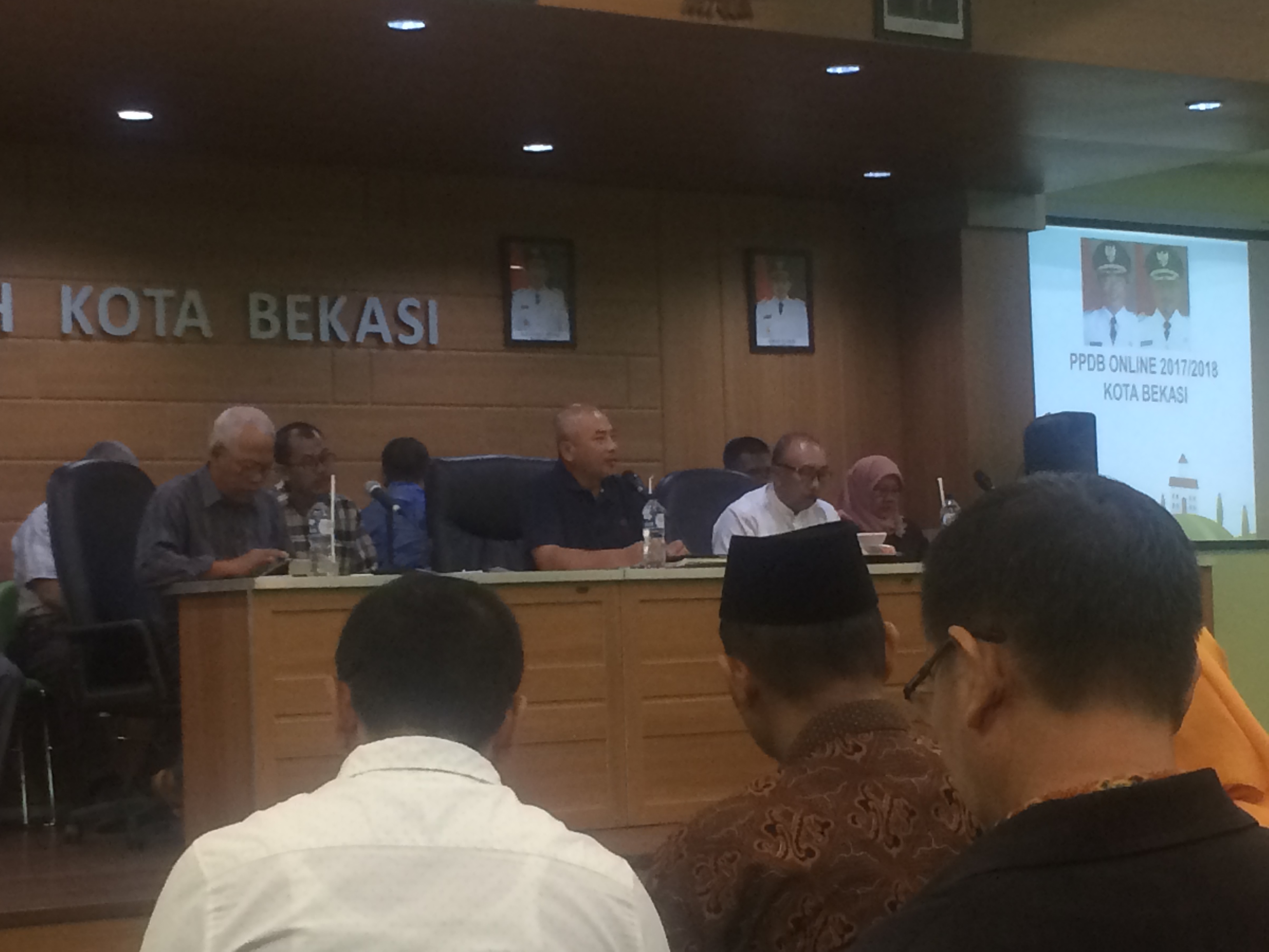 Laporan dan Evaluasi Kepada Wali Kota Bekasi pelaksanaan PPDB ONLINE tahun 2017